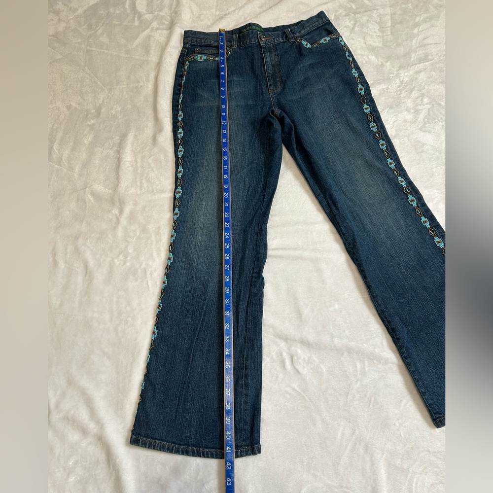 Lauren Jeans Co. Ralph Lauren Beaded Jeans - Picture 10 of 12